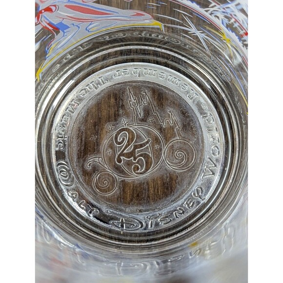 McDonalds Walt Disney World 25th Anniversary Mickey Mouse Epcot Drink Glasses - Picture 6 of 9